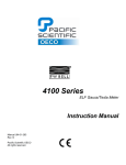 ELF Gauss/Tesla Meter 4100 4180, 4100 4190 Instruction Manual