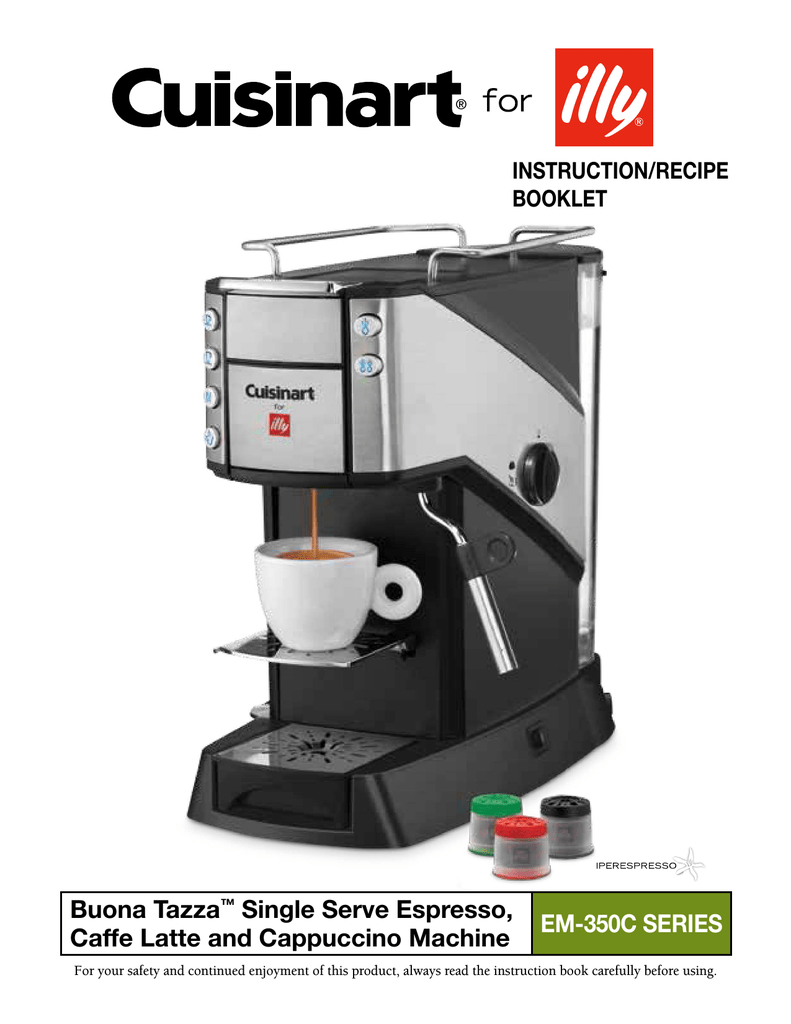 Cuisinart Buona Tazza Specifications 