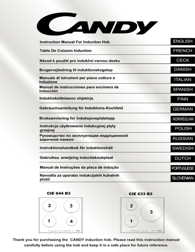 Candy gcc570nbs bruksanvisning