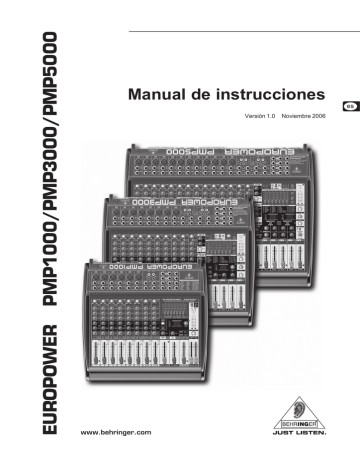 Behringer Europower PMP5000 Manual de usuario | Manualzz