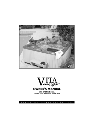 Vita Spa L100 Series Owner`s manual | Manualzz