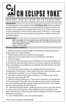 CH Products Eclipse Yoke User Manual | AI Chat