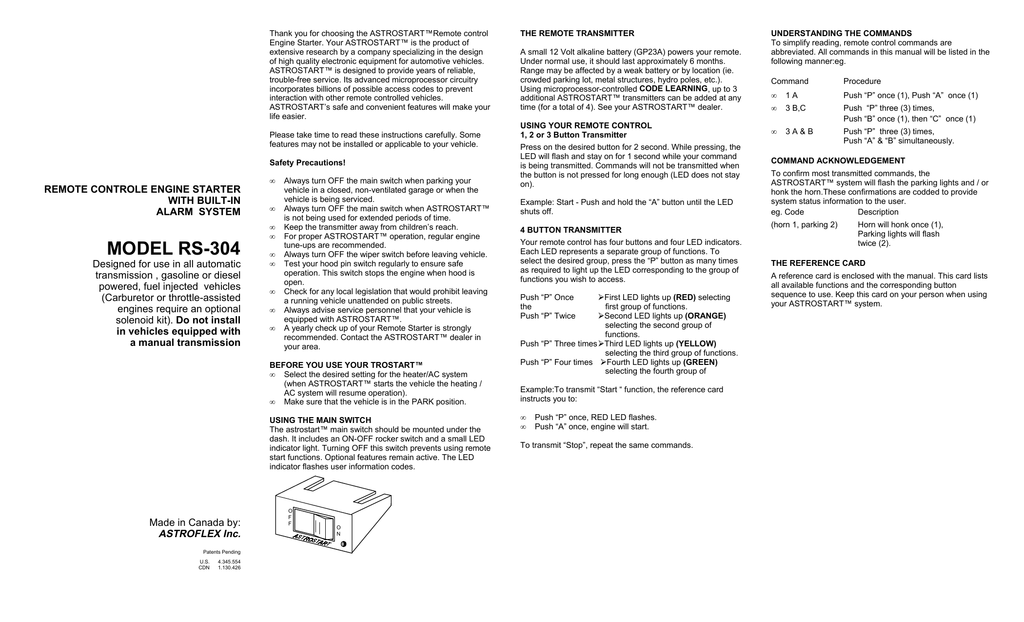 Astrostart Manual