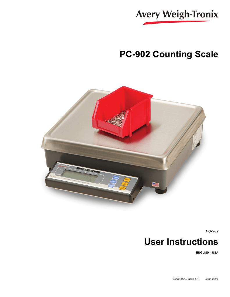 Avery weigh tronix pc 905 manualidades