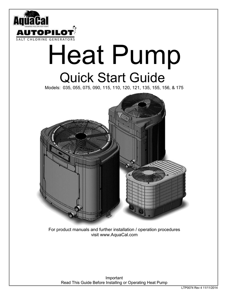 Aquacal AeroTemp 155 Specifications | Manualzz