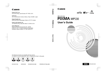 Canon PIXMA MP530 printer User's Guide | Manualzz