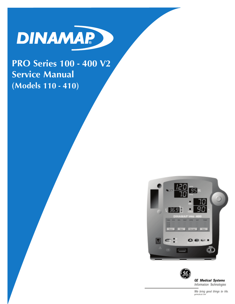 Critikon dinamap 8100 service manual