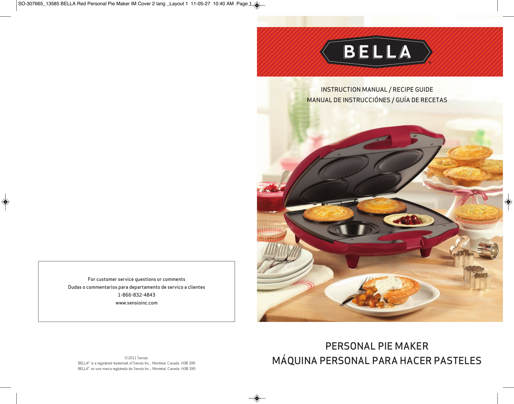 SO307665 User manual Bella Descargar Manualzz