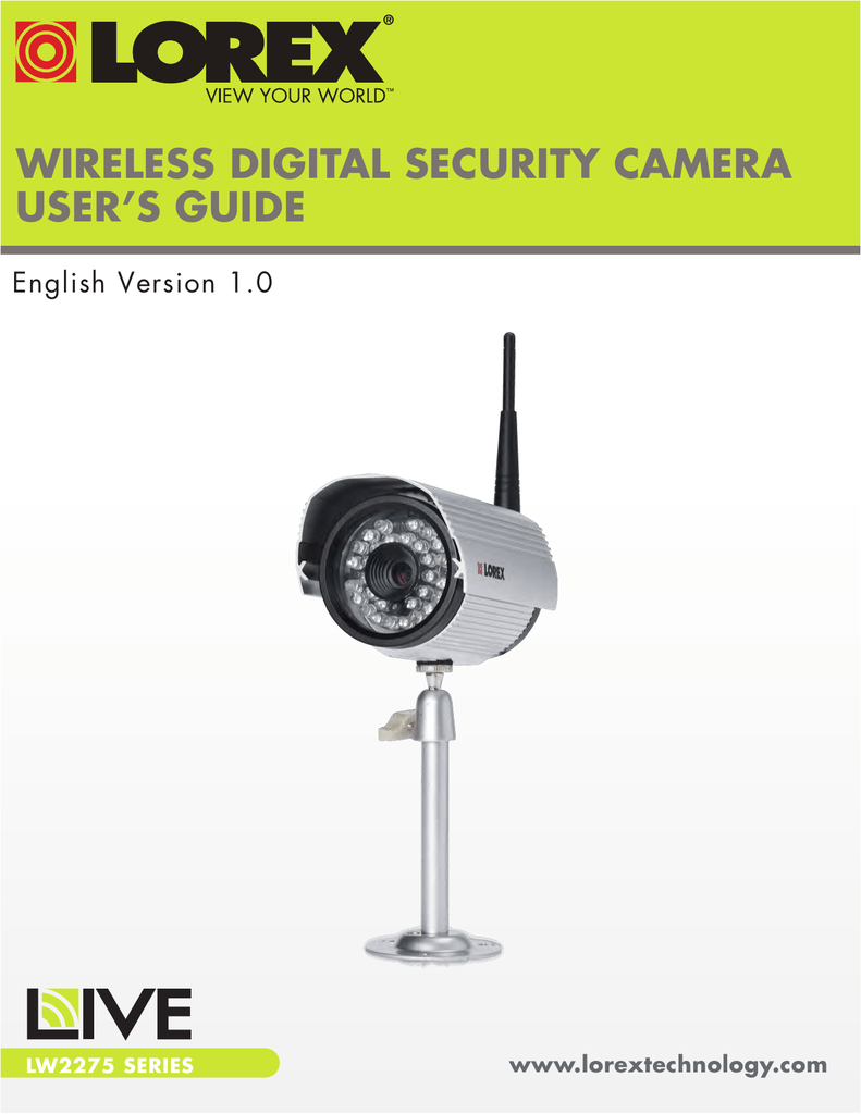 User's Guide - Security Cams AD-800 User`s guide - Manualzz