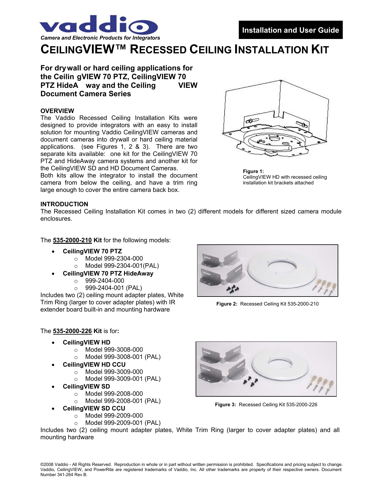 Ceilingview Recessed Ceiling Installation Kit Manualzz Com