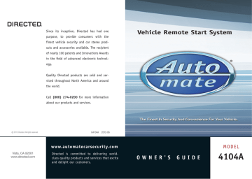 Auto Mate 4104A Owner's Guide | Manualzz