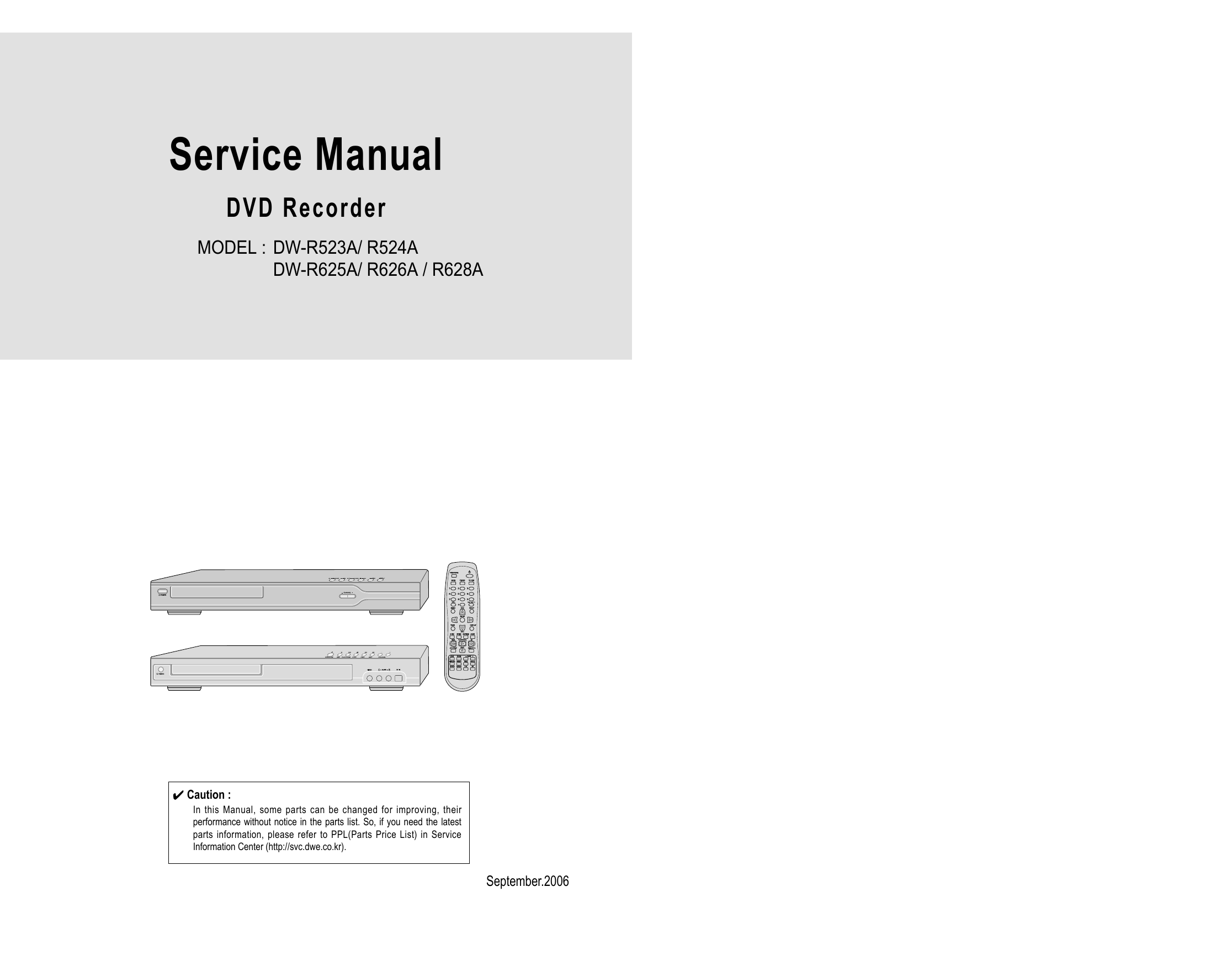 Service Manual - [Daewoo Electronics 