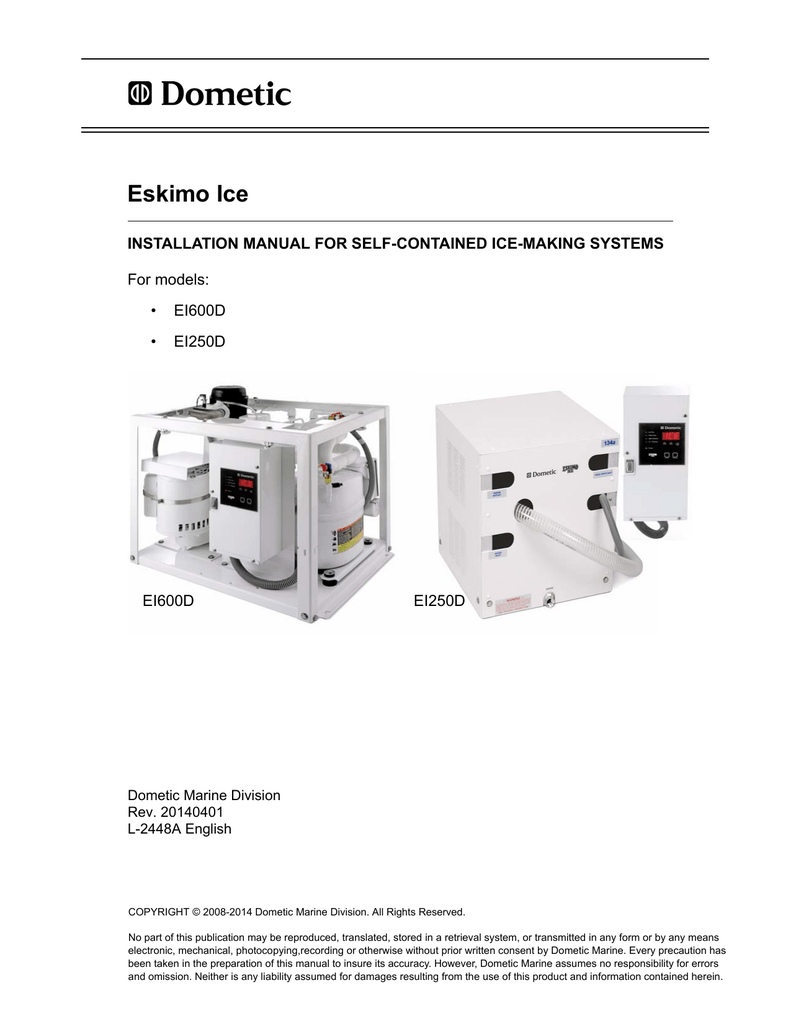 Dometic Ice Maker Manual