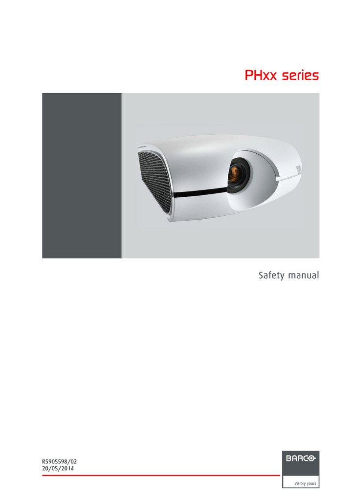 Barco Ph Series User Manual Manualzz Com Barco Ph Series User Manual