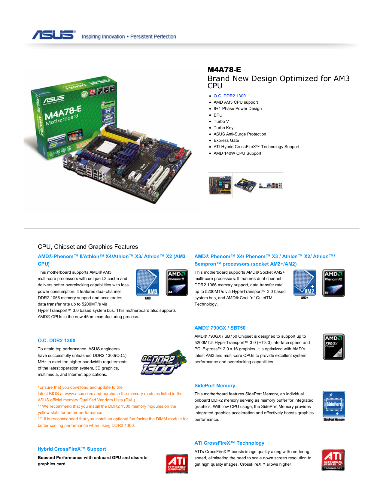 Asus M4a78 E Motherboard Atx User Manual Manualzz