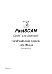 Aranz Scanning FastSCAN Scorpion User manual