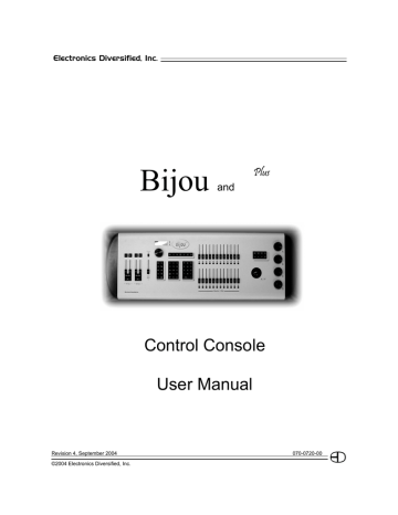 Electronics BIJOU Ver. 2.11 User manual | Manualzz