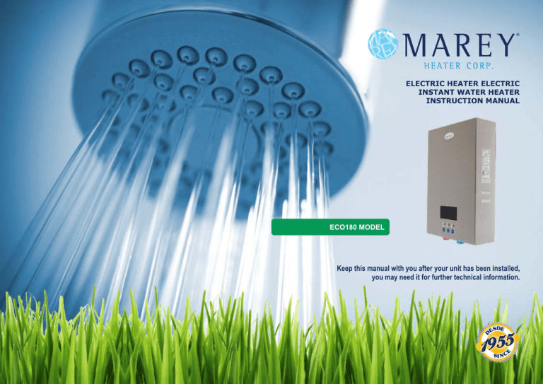 Marey ECO180 Installation guide | Manualzz