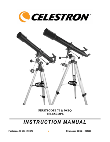 Celestron Firstscope 90 EQ Instruction manual | Manualzz