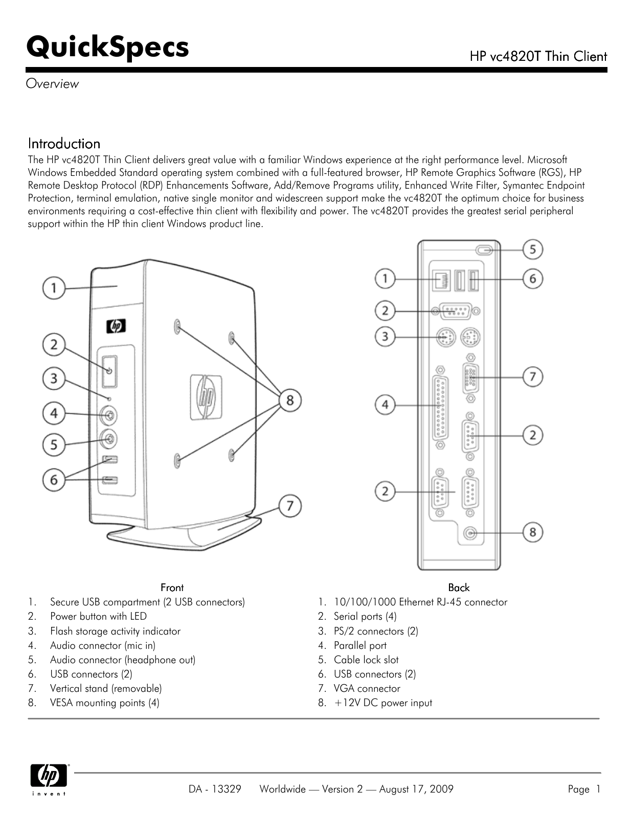 Hp Vc40t Thin Client Manualzz