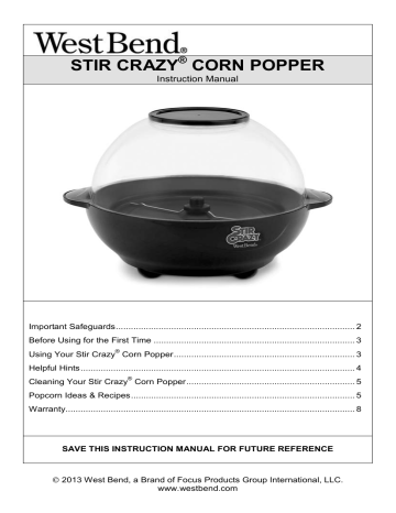 User manual WestBend Stir Crazy 82707 (English - 24 pages)