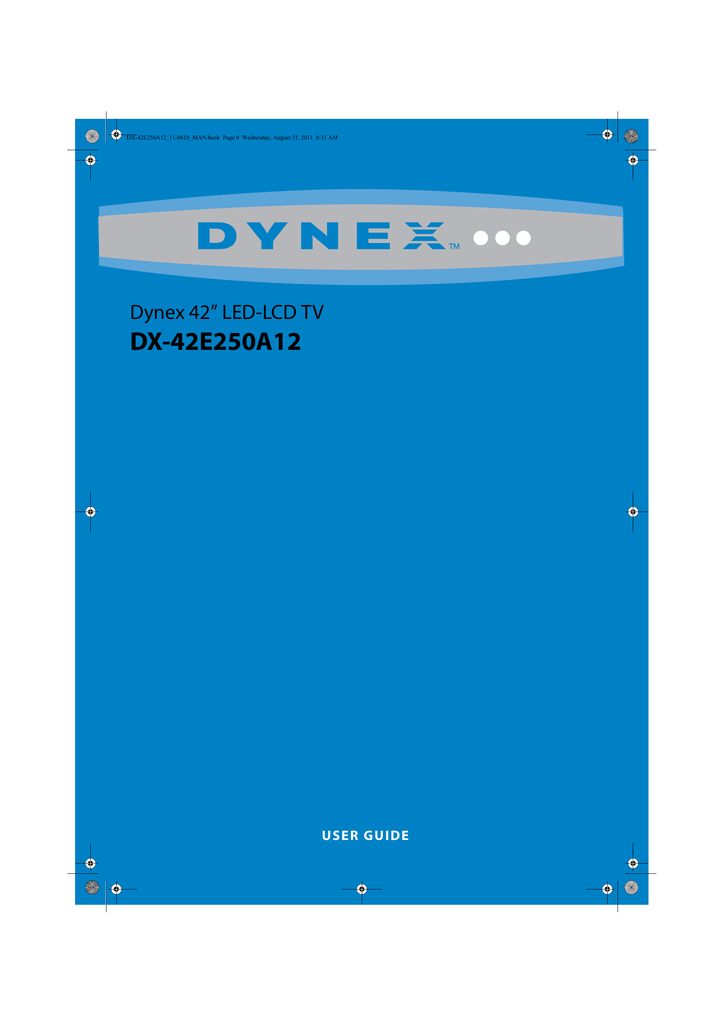 Dynex DX-42E250A12 User guide | Manualzz