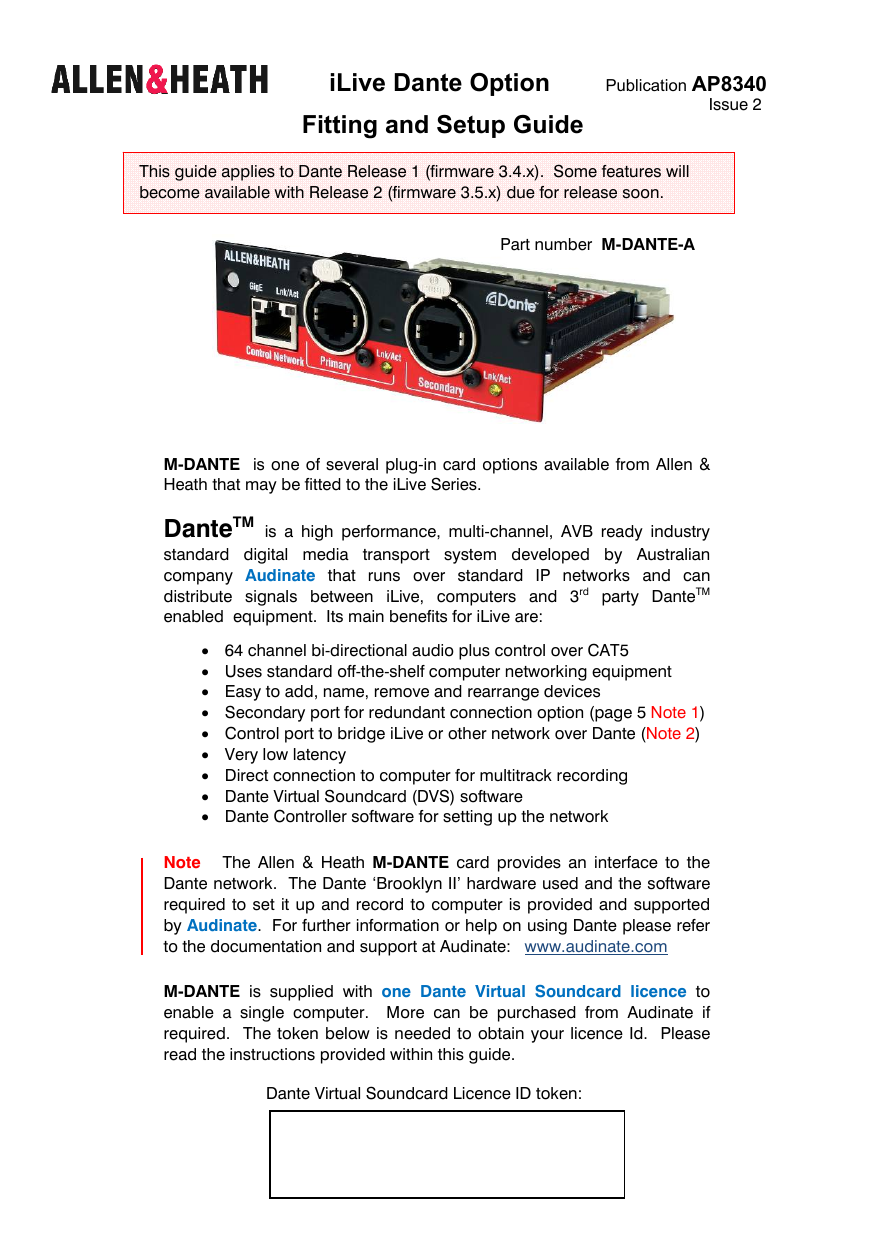 dante virtual soundcard with mac osx 10.13