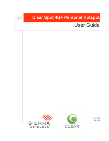 Sierra Wireless Clear Spot 4G+ User guide | Manualzz