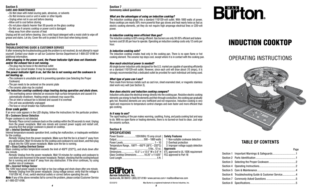 Zanker Ceramic Hobs Troubleshooting Guide Manualzz