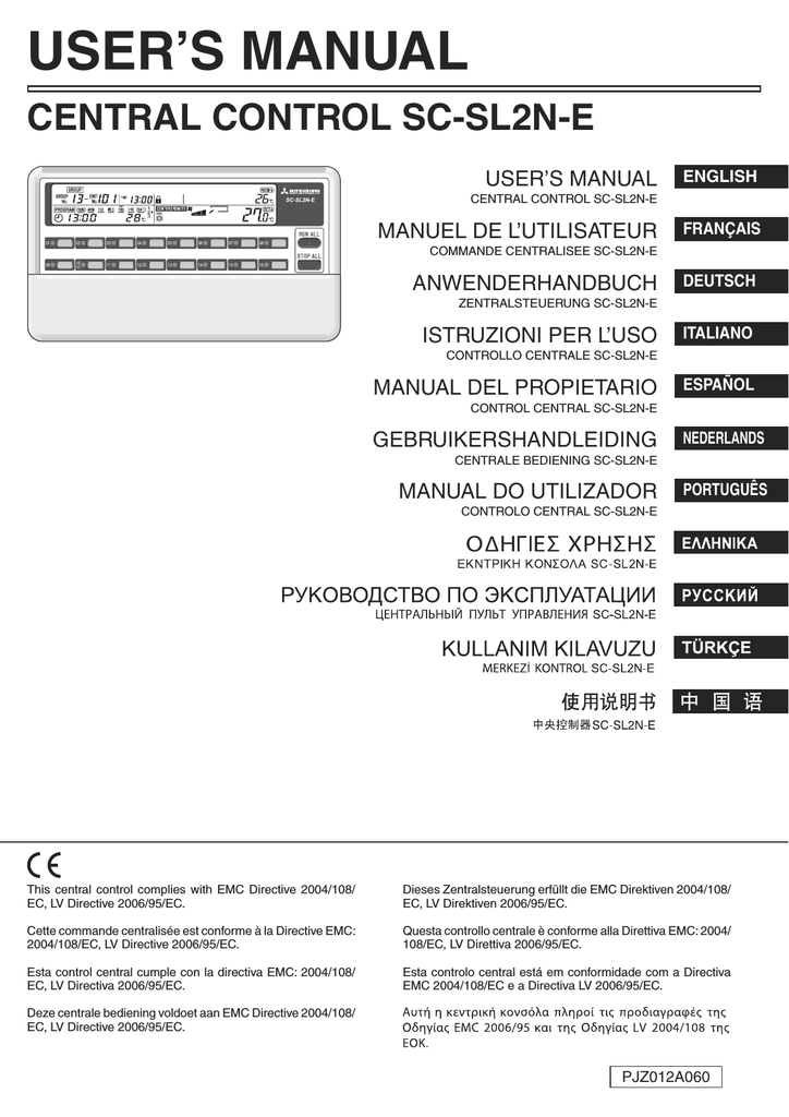 Mitsubishi Sc Sl2na E User S Manual Manualzz