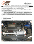 CT Engineering Supercharger Kit for 2003 Acura 3.2CL-S 6-speed Installation Instructions