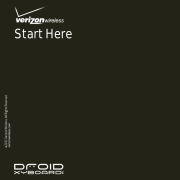 Motorola Droid XYBoard v10.1 Verizon Wireless Quick Start Guide | Manualzz