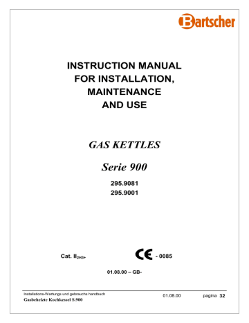 Bartscher PM8-9IE Instruction manual | Manualzz