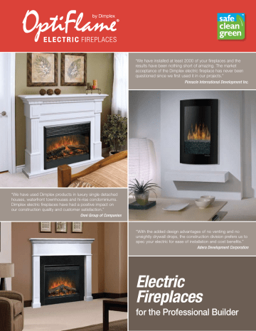 Dimplex | BF39STP/DXP | User Manual | Electric Fireplaces | Manualzz