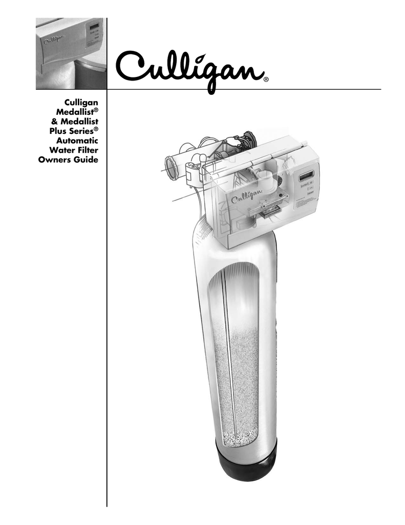 Culligan Medallist Series Specifications | Manualzz