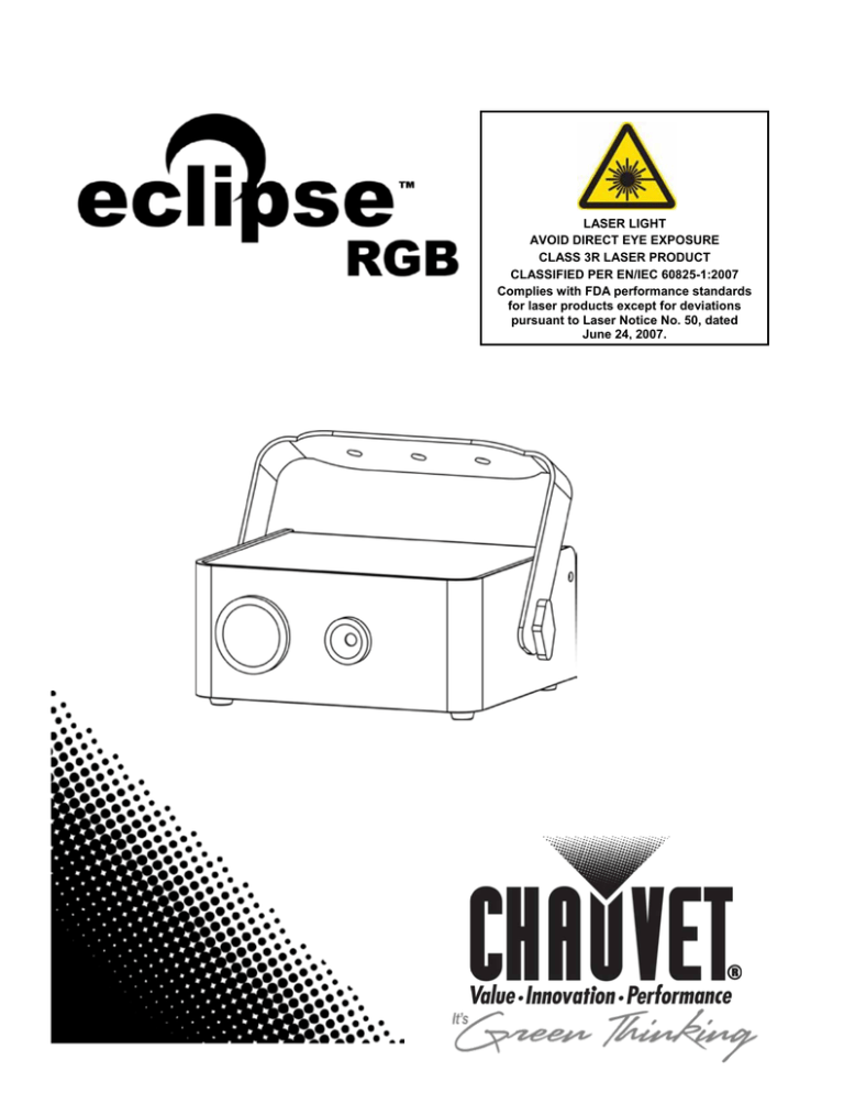 Chauvet Eclipse RGB User manual | Manualzz