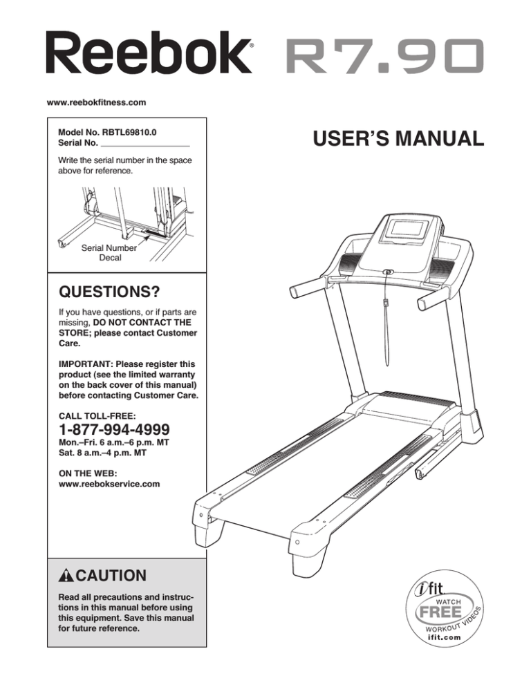 nordictrack t9si problems