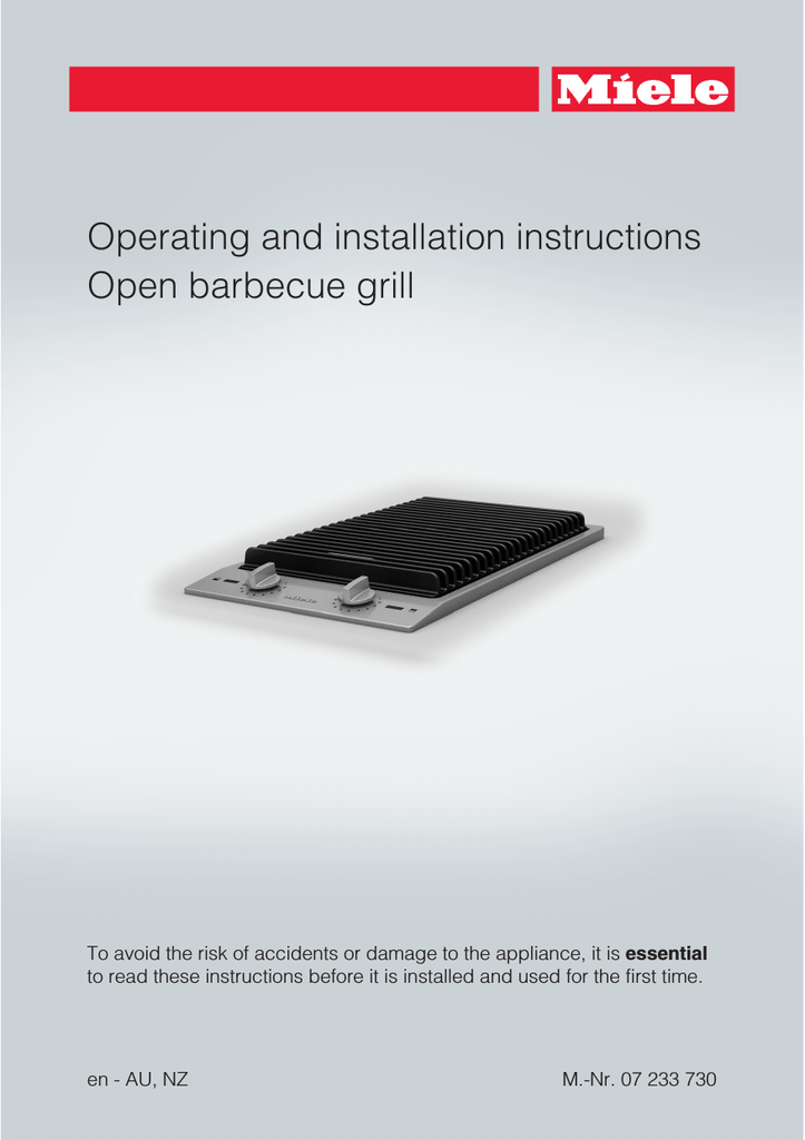 miele cs 1312 bg barbecue grill