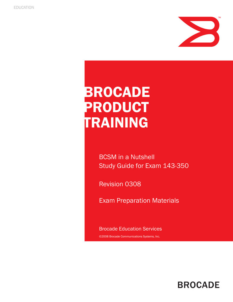 brocade san switch training guide brocade san switch training guide
