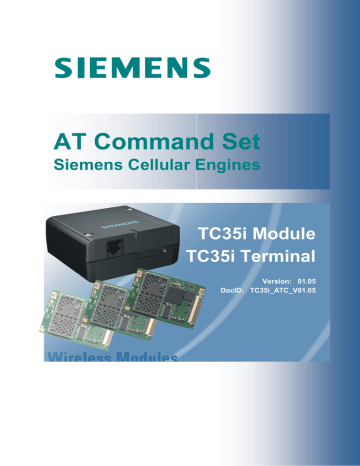 Siemens Tc35 Terminal Specifications Manualzz