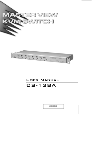 ATEN CS-138A User manual | Manualzz