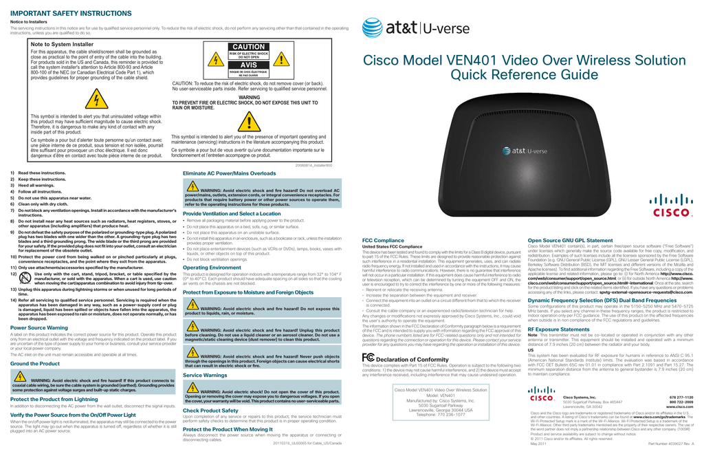 how to change network on uverse cisco receiver