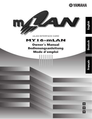 Yamaha MY16 Owner's manual | Manualzz