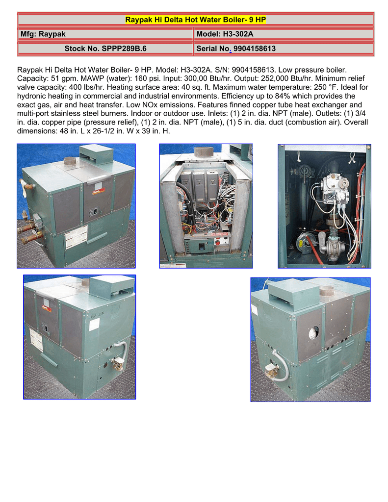 Raypak Hi Delta Troubleshooting Manual