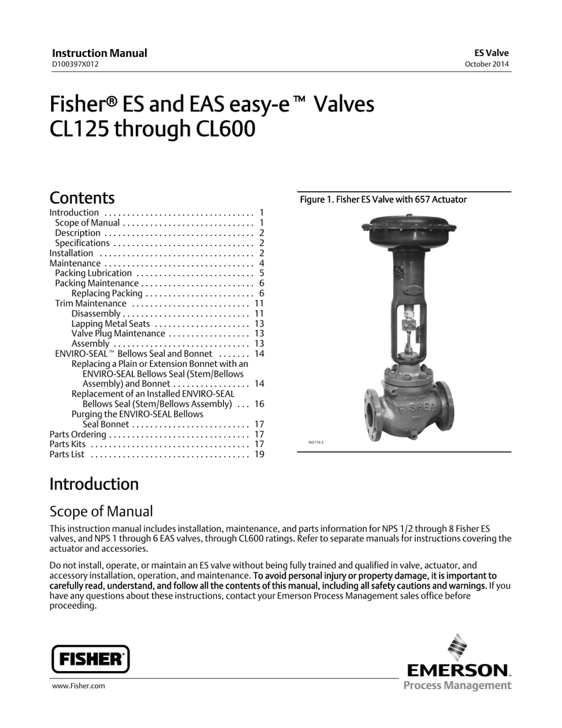 Emerson FISHER 657 User Manual | Manualzz