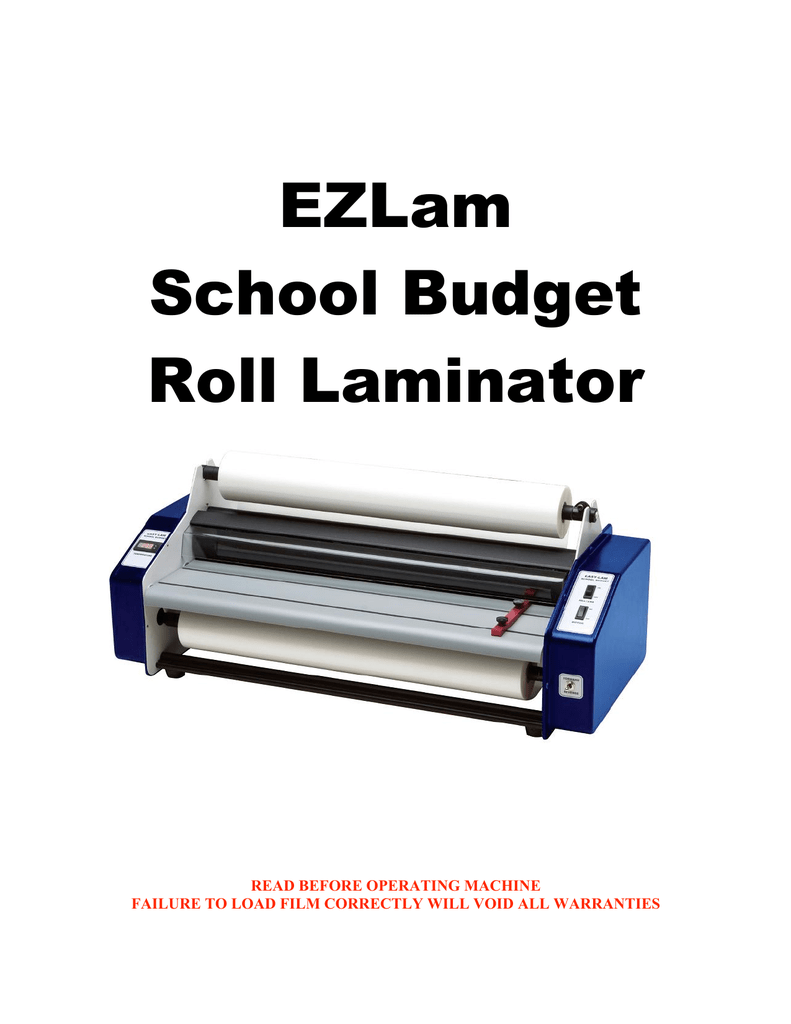 Banner American Easy Lam Ii Specification Manualzz