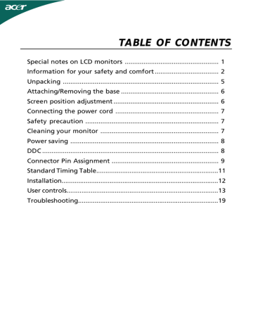 Acer GN245HQ User manual | Manualzz