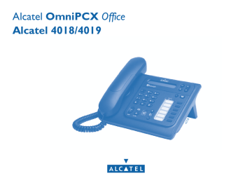 User manual | Alcatel OmniPCX Office Alcatel 4018/4019 | Manualzz