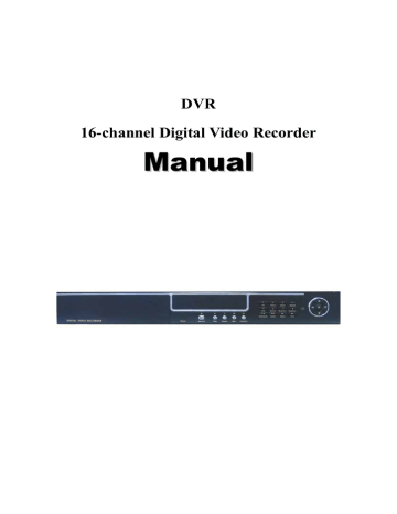 User's manual | COP-USA Digital video recorder User`s manual | Manualzz