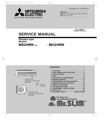 Mitsubishi Electronics Ms24wn Air Conditioner User Manual Manualzz